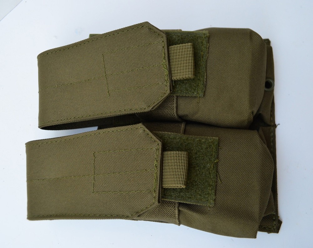 Double Stack Magazine Pouch Molle Ammo Clip Belt Carrier - OD GREEN