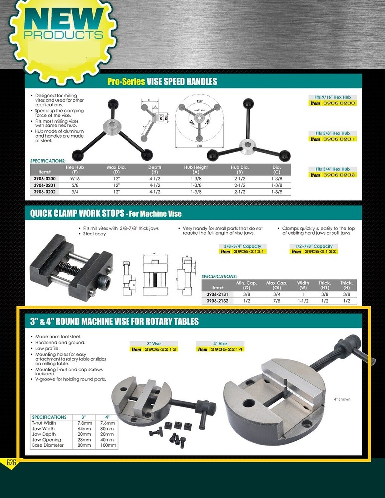 3" ROTARY TABLE VISE (3906-2213)