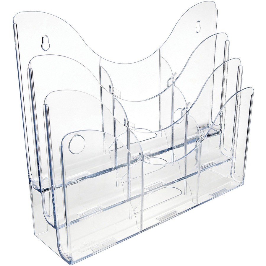 Deflecto 47631 3 Tier Document Organizer Clear 9 Compartments