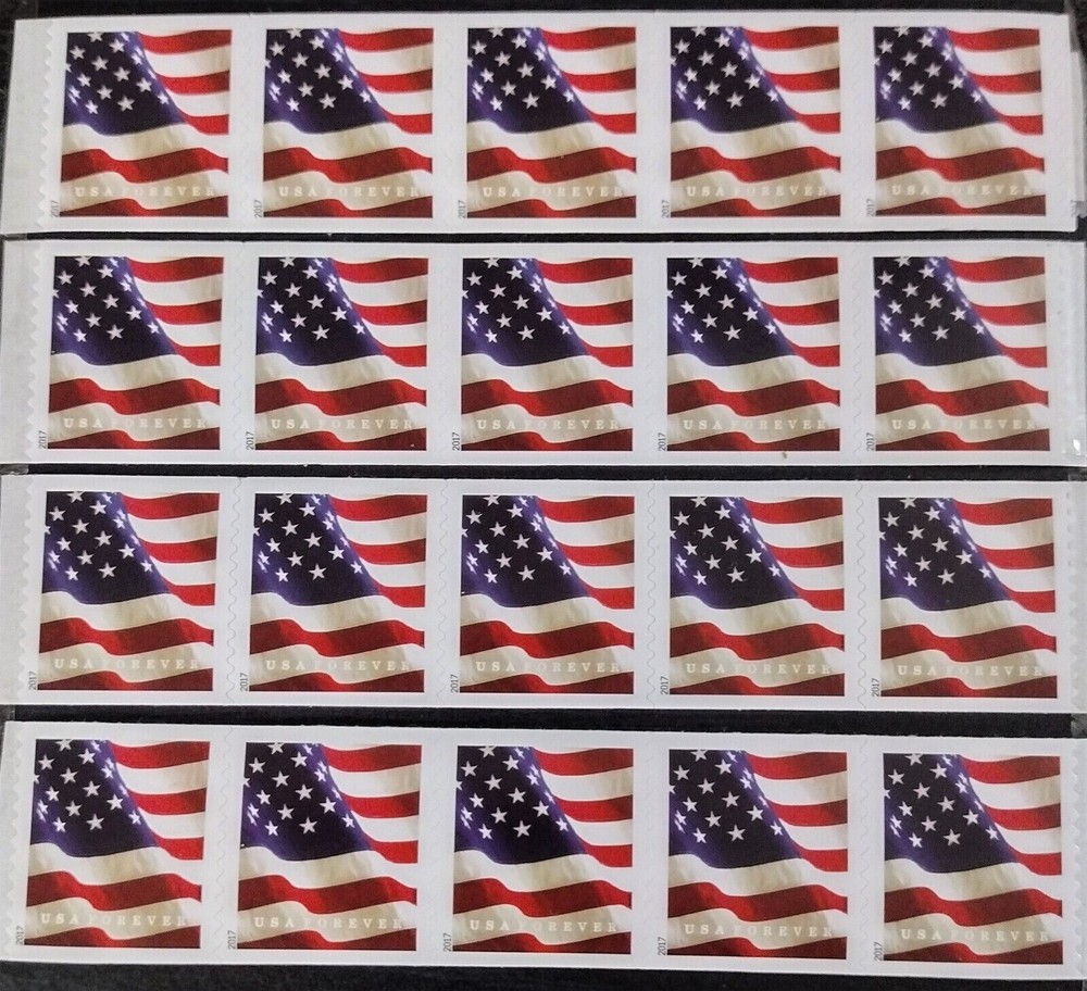 20 Forever Stamps First Class Postage Stamps! Volume Pricing Available
