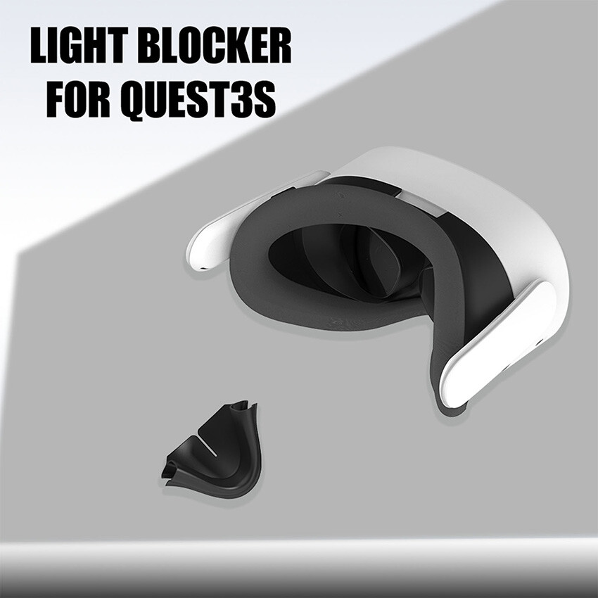 Light Blocking Silicone Nose Pad Comfortable Pad VR Accessories for Quest 3S