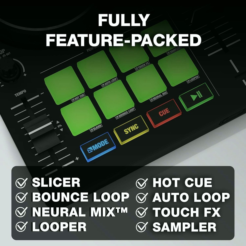 Reloop Buddy 2 Channel DJ Controller for iOS and Computer USB DJ Mixer