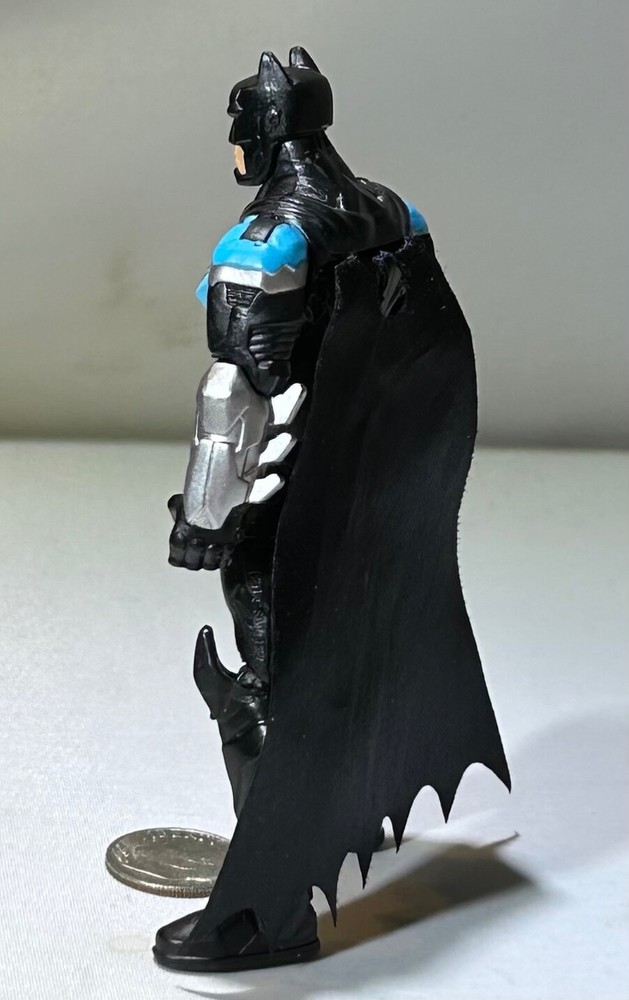 DC Comics Batman 4-inch Bat-Tech Batman Action Figure Light Blue & Black