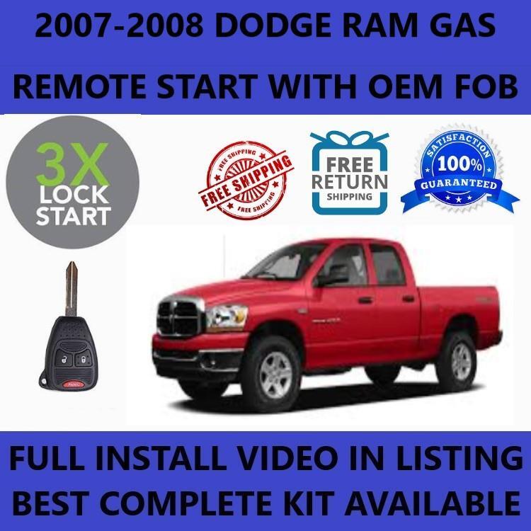 PLUG & PLAY REMOTE START fits 2007-2008 DODGE RAM GAS ENGINE