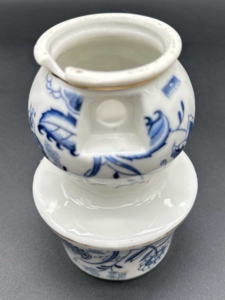 💙 Vintage Ceramic Blue Danube/ Blue Onion Perfume Lamp / Nightlight 💙