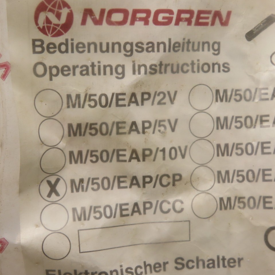 Norgren M/50/EAP/CP Solid State Switch Proximity Sensor