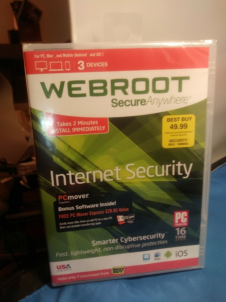 Webroot SecureAnywhere Internet Security - Full Version for Windows & Mac