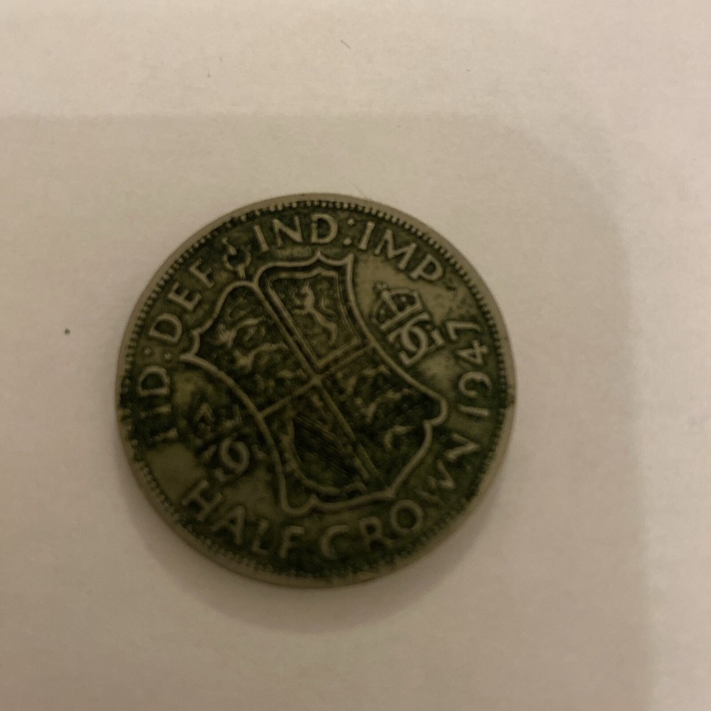 1947 COIN half crown king George