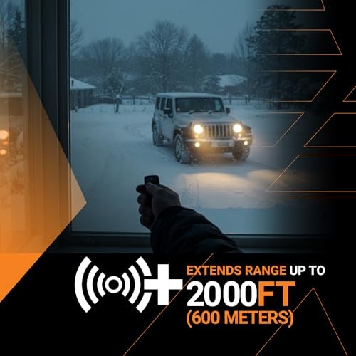 Range Extension Kit (2,000 ft) for Remote Starter, 1 Button, 1 Way | Includes