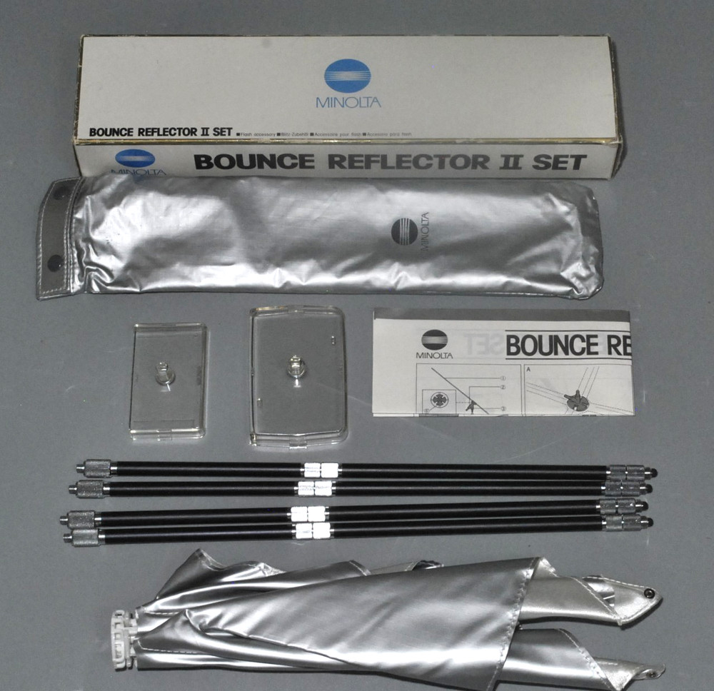 Minolta Bounce Reflector II Set Flash Accessory Boxed