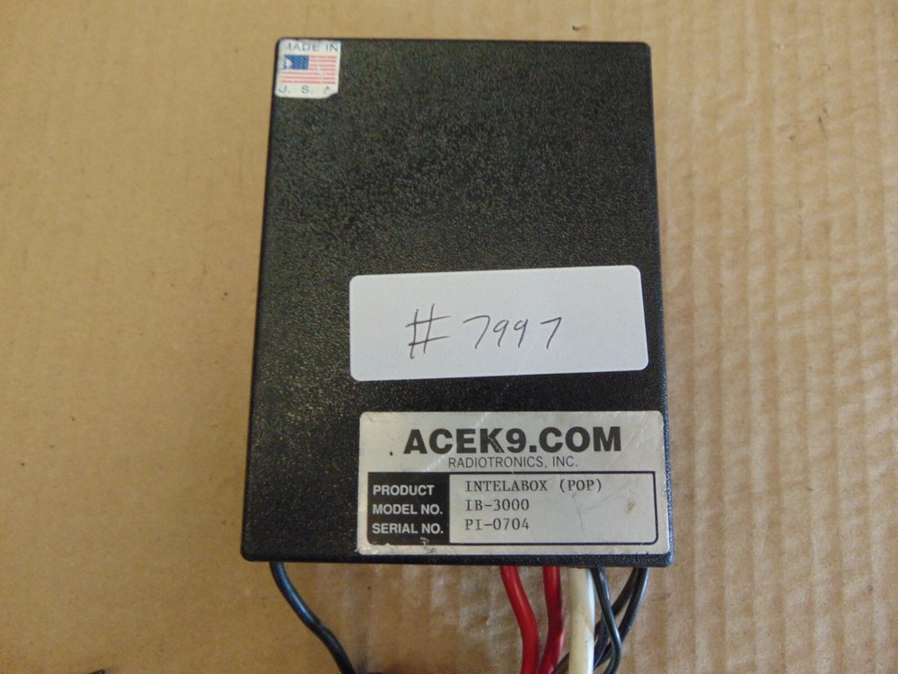 ACEK9 INTELABOX MODEL IB-3000 SERIAL PI-0704 #7997