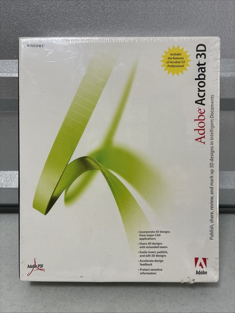Adobe Acrobat 3D Professional Windows NEW/ SEALED