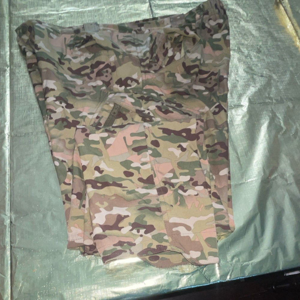 Multicam Camouflage Multicolor Polyester Tactical Pants Regular Fit 3XL