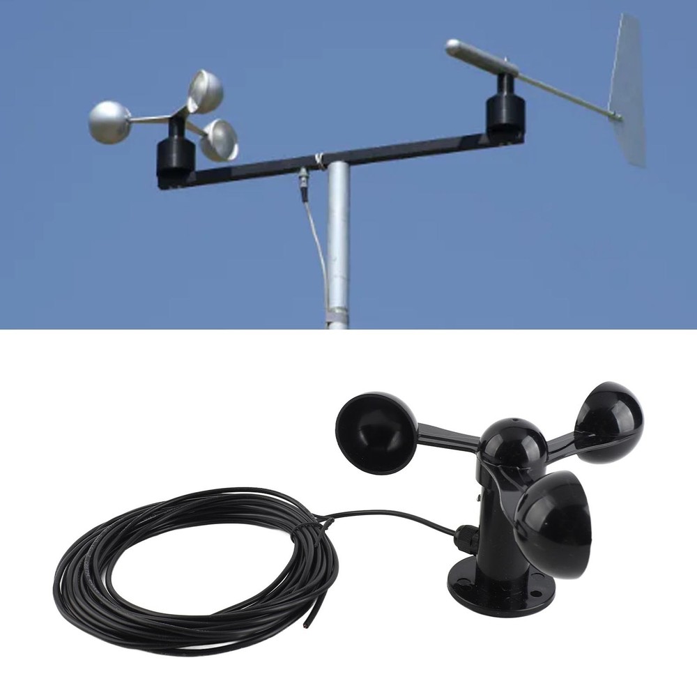 Three Cups Wind Speed Sensor Anti Interference & Water Resistant For Power Plant
