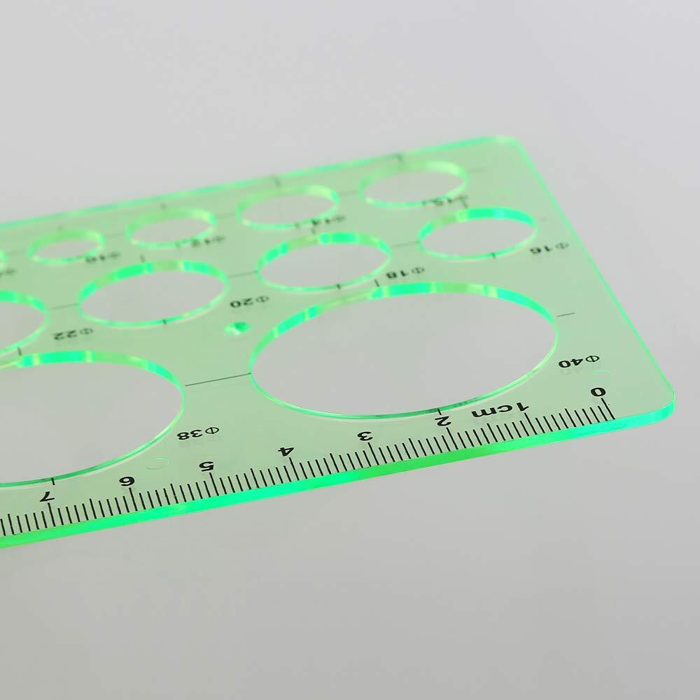 15 Pcs Geometric Stencils Drawing Templates Drafting Tools for Design Building