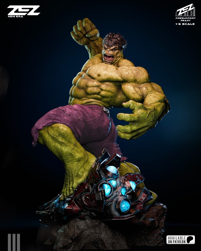 Hulk Statue 3D Printed Kit Unpainted/Unassembled