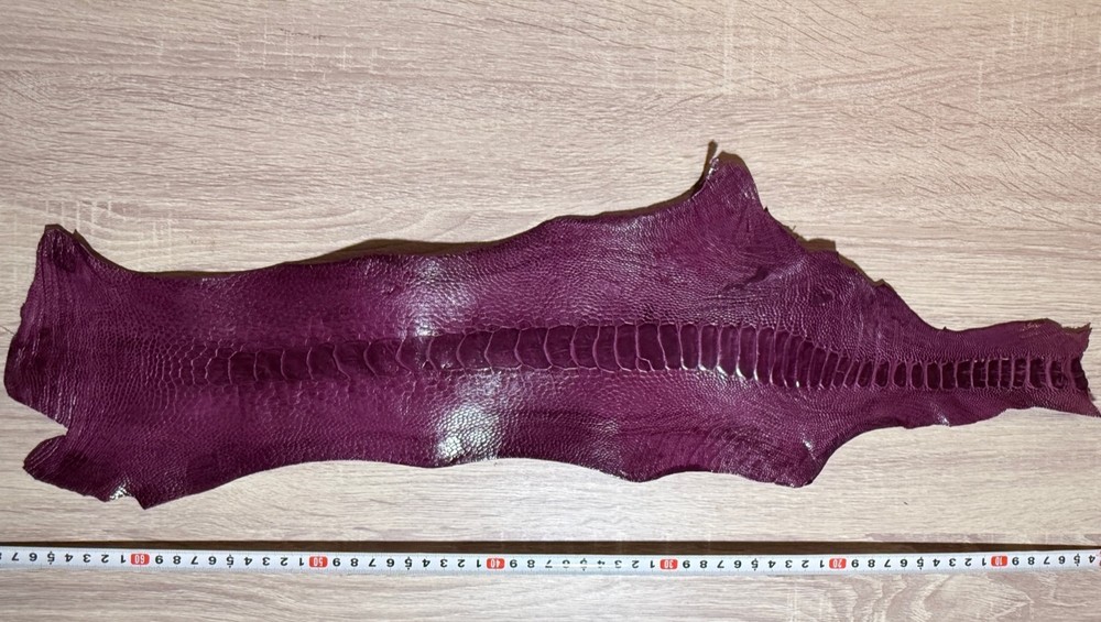 Ostrich Legs Skin Leather 100% Real