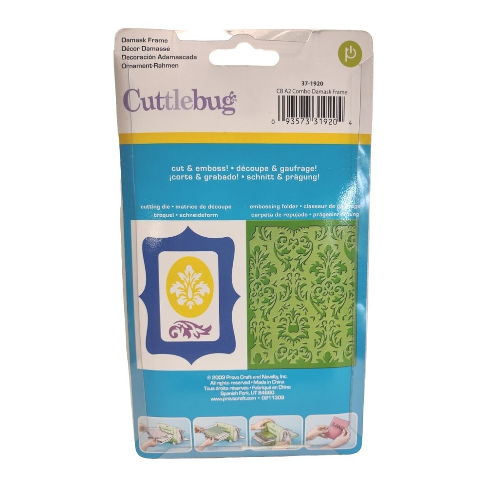 Cuttlebug Cut & Emboss Damask Frame 37-1920 Scrapbooking Tool New