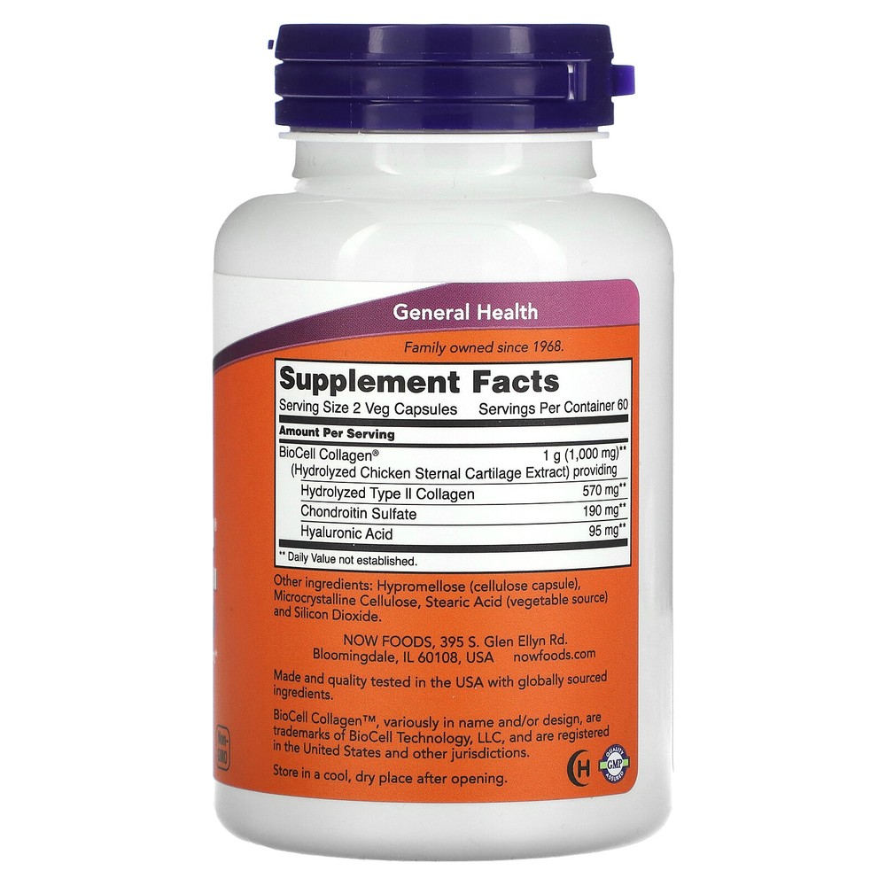 BioCell Collagen, Hydrolyzed Type II, 120 Veg Capsules