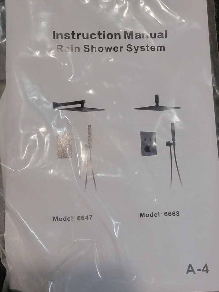 Luxury Rainfall Shower Set Model 6647