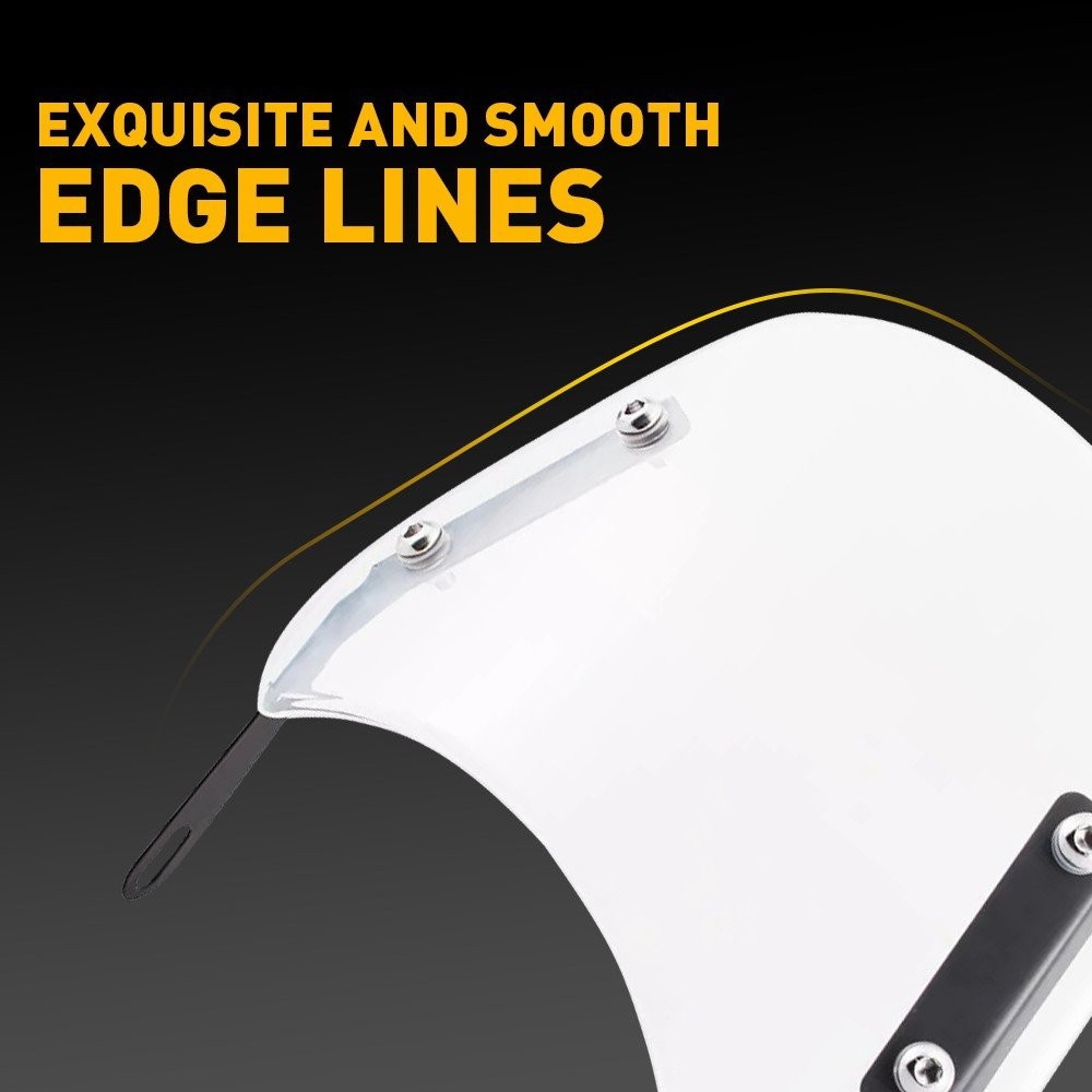 Universal Motorcycle Headlight Windshield Windscreen For 5-7'' Round Headlight