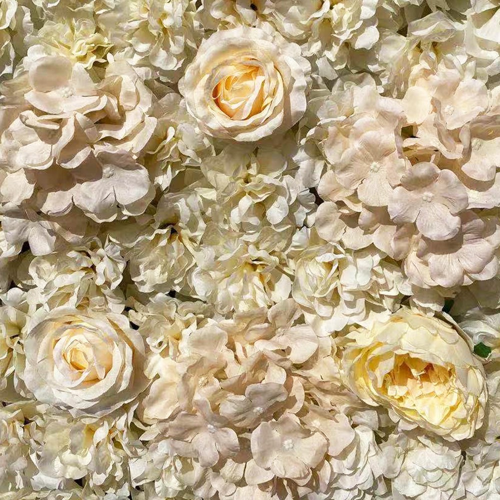 6 Pack Artificial Silk Flower Wall Panels for Wedding & Party Decor
