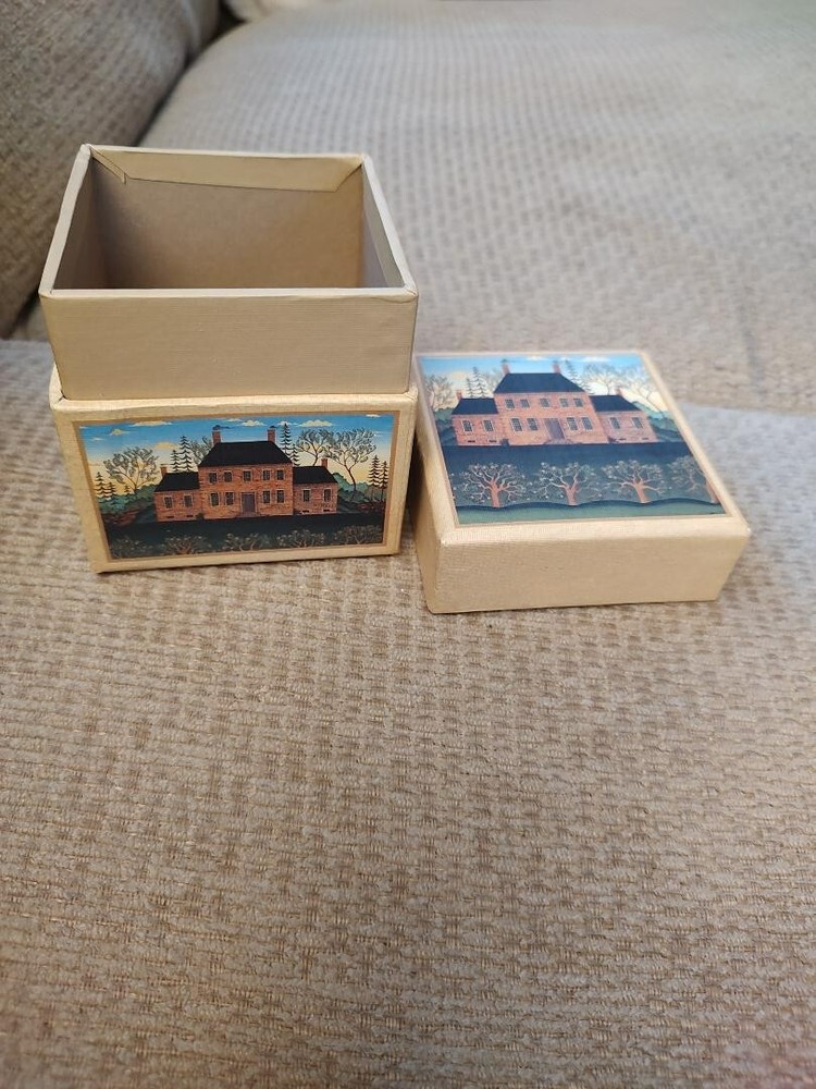 Bob’s Boxes Decorative Presentation Square Box Peaceable Homestead 3 1/4”