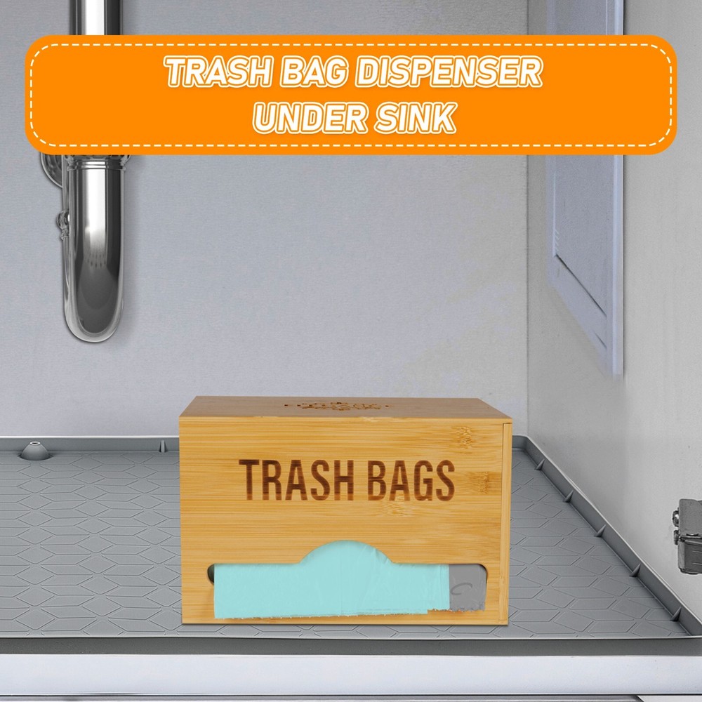 Plastic bag dispenser - kitchen trash bag holder-extra large trash bag dispenser