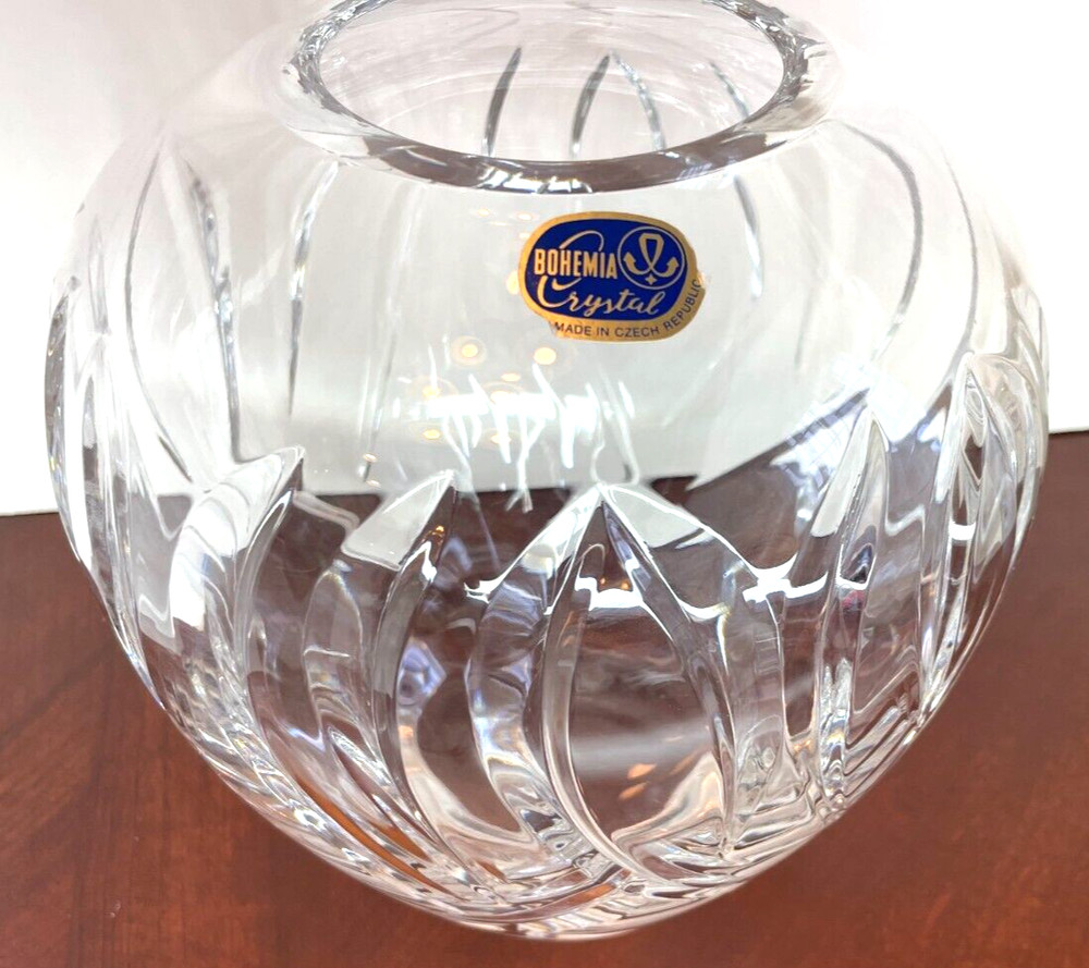 Bohemia Crystal Vase 8"