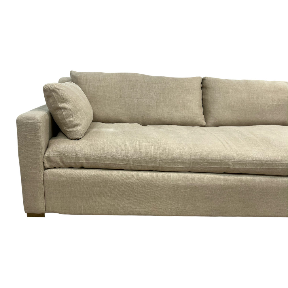 Restoration Hardware Belgian Track Arm Bench