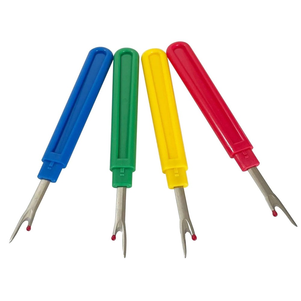 4* Multi-function Seam Ripper(Blue/Red/Yellow/Green) For Thread Removing Job
