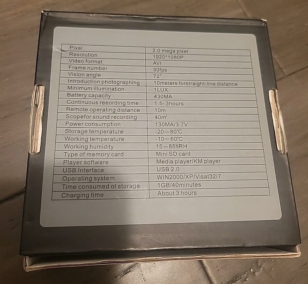 DVR Indestructible Black Box Office Camera