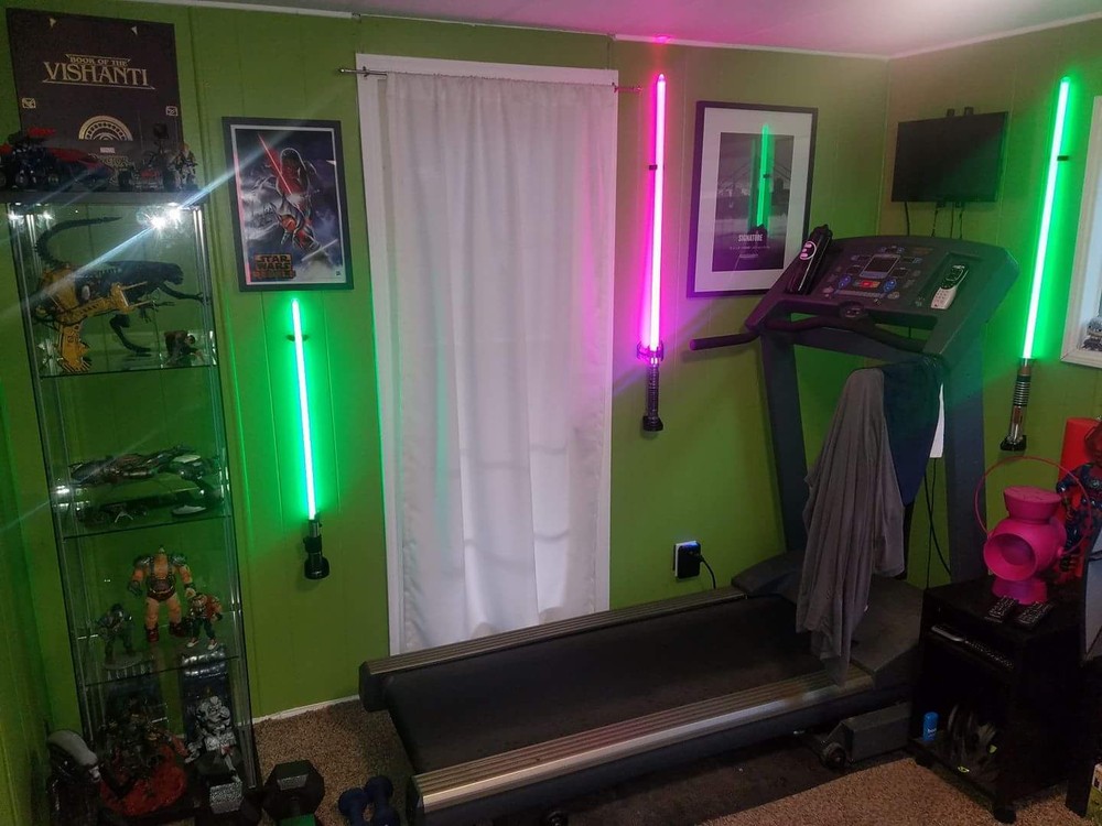 Lightsaber Wall Mount, Galaxy's Edge lightsaber mount