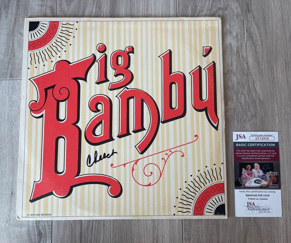 Cheech Marin Tommy Chong Signed Big Bambu Vinyl LP Record Comedy JSA COA 6