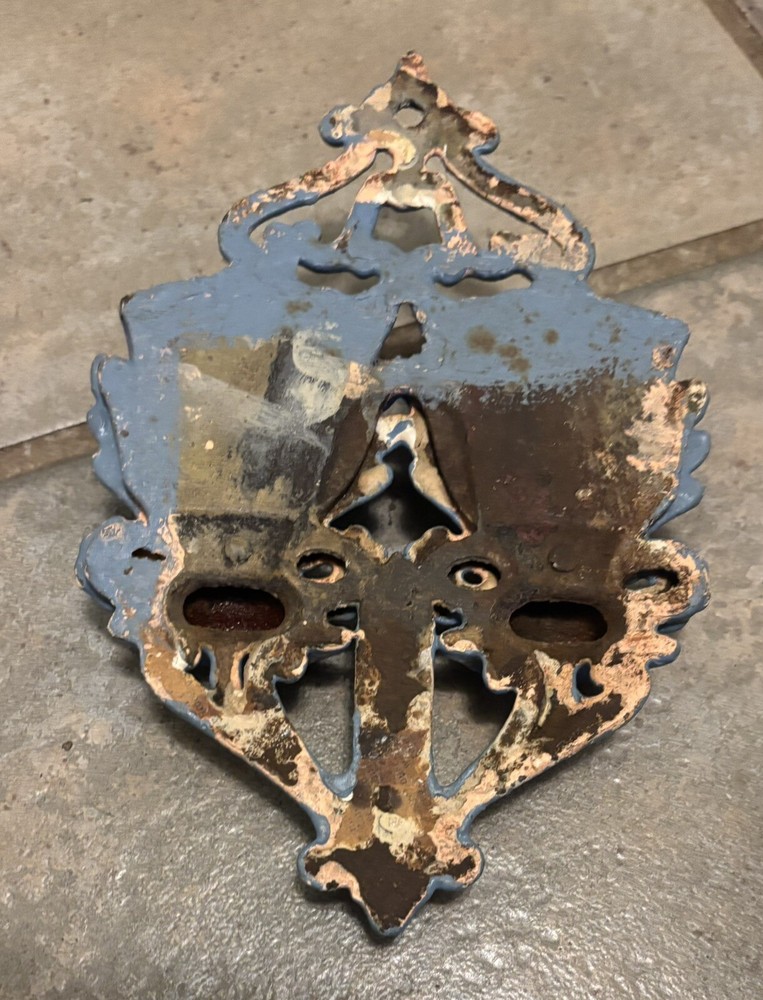 4 vintage Match Holders, Cast Iron Advertising