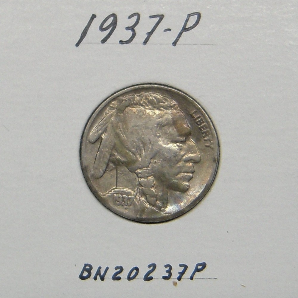 1937-P Buffalo nickel