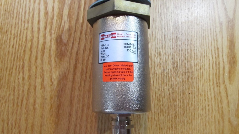 Tank heating coil 230 volt AC 750 watts
