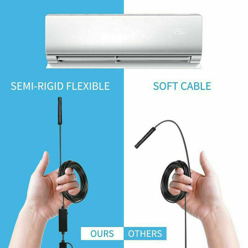 6FT Waterproof HD Endoscope USB Type-C Borescope Snake Inspection Camera Android