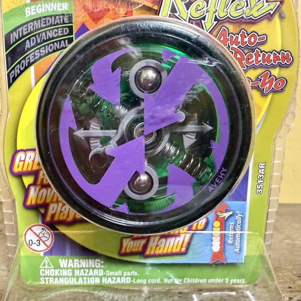 Duncan Toys Reflex Auto Return Yo-Yo, Beginner String Trick Yo-Yo, Green