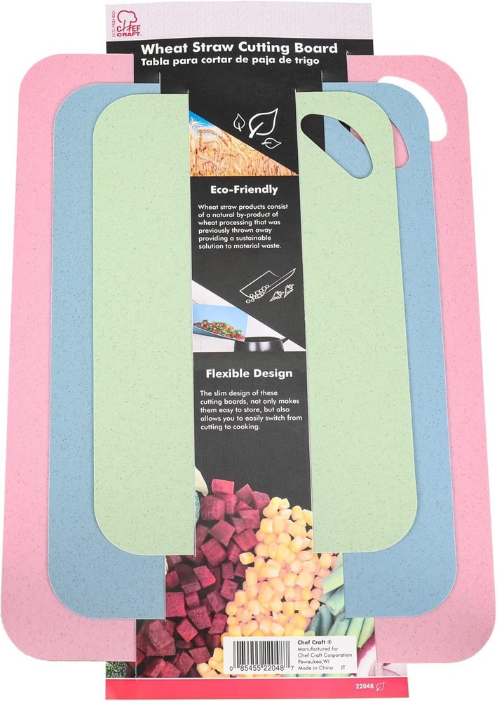 Eco-Friendly Wheat St Cutting Board with Durable Plastic