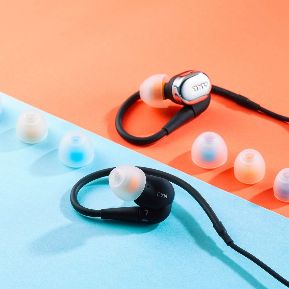 SpinFit CP145 for IEM - M - Patented Silicone Eartips Medium, Sky Blue