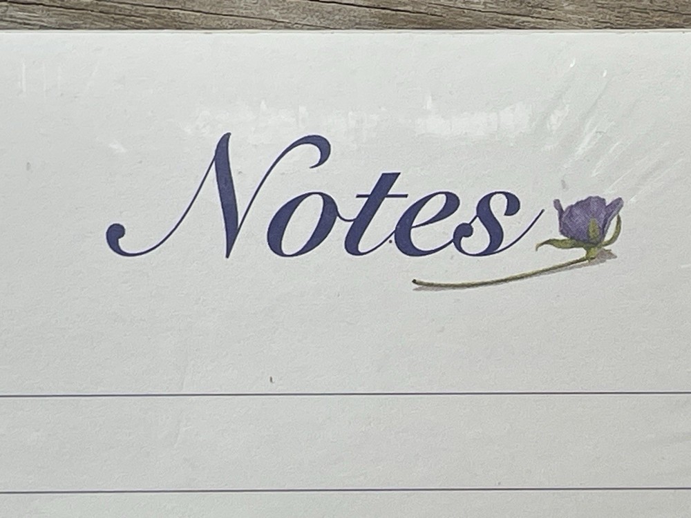 Leanin’ Tree Pansy Pansies Magnetic Note Pad Refigerator Nancy Kaestner List