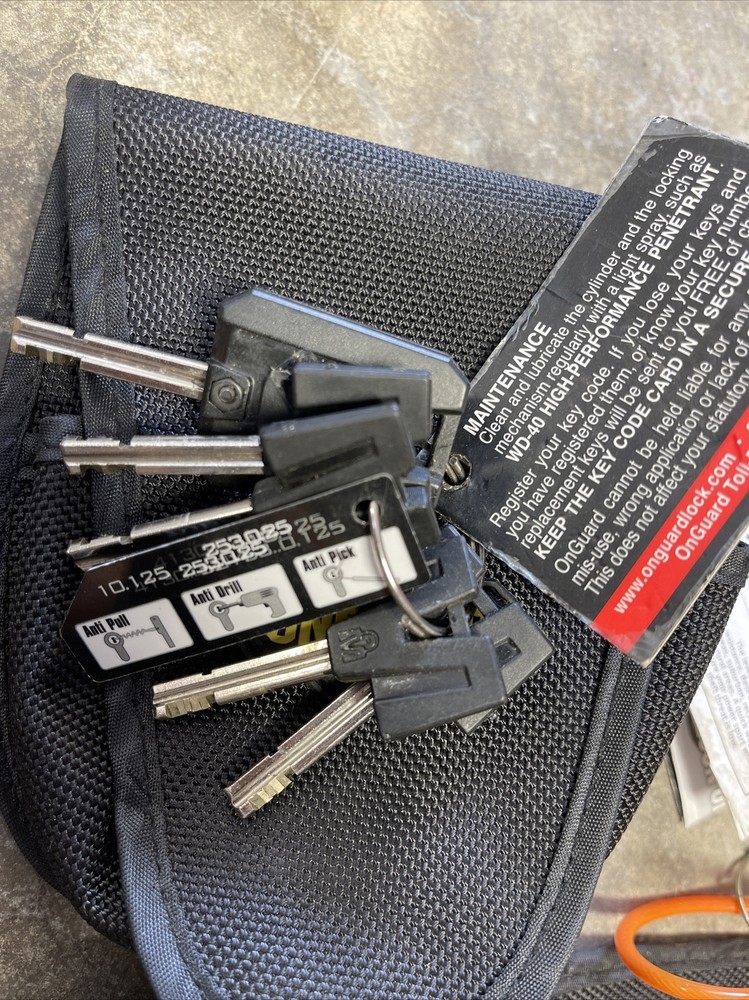 On Guard Motorcycle Anti-cut Lock