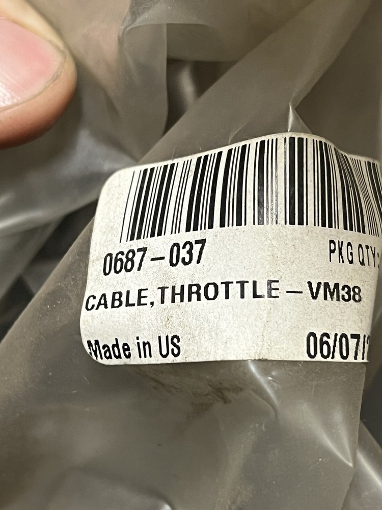 0687-037 Arctic Cat Throttle Cable NEW OEM