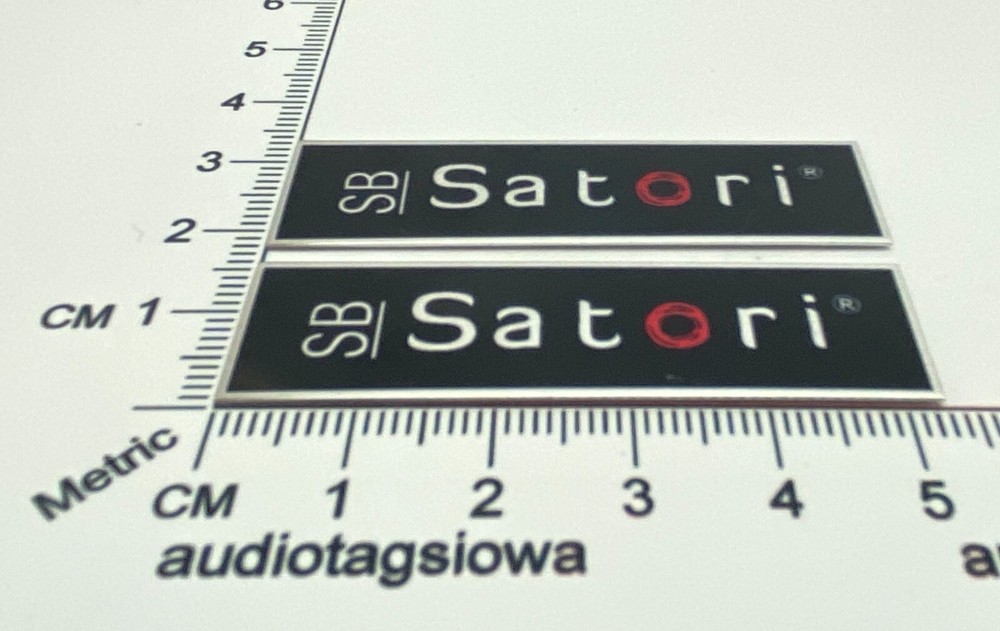 SB Satori Speaker Grill Badges Pair Custom Made Aluminum