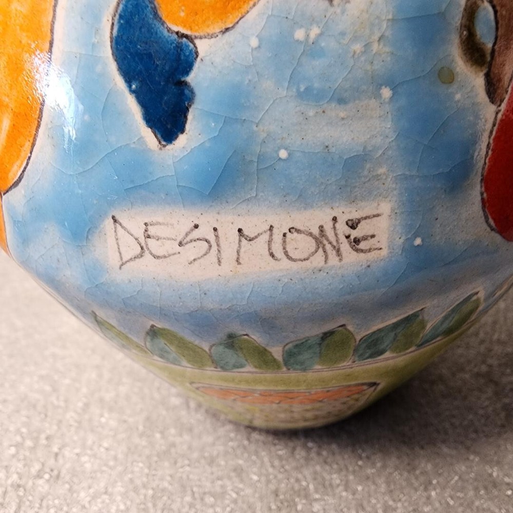 GIOVANNI DESIMMONE HAND PAINTED VASE
