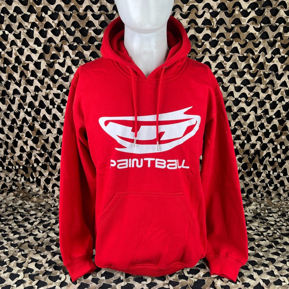 NEW JT Paintball Hooded Pull Over Sweatshirt - Red - Medium