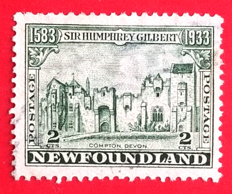 Canada Newfoundland #213 Sir Humphrey Gilbert Issue - Compton Castle Used