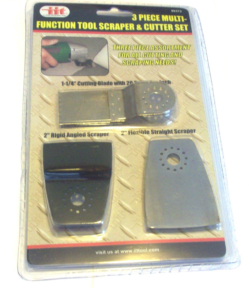 3pc SCRAPER CUTTER BLADES 80372 OSCILLATING MULTI-TOOLS