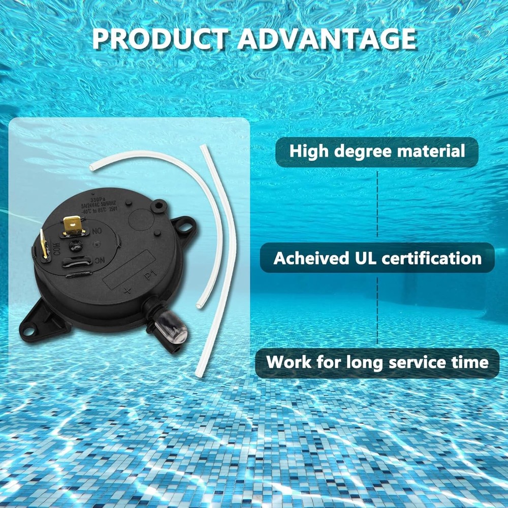 Pool Heater Air Flow Pressure Switch Replacement